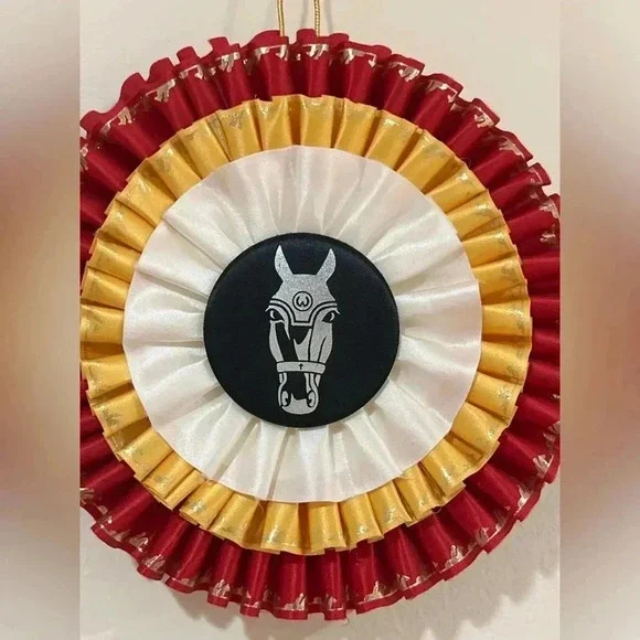 Equestrian Horse Show Ribbon Ornament - Picture 2 of 3